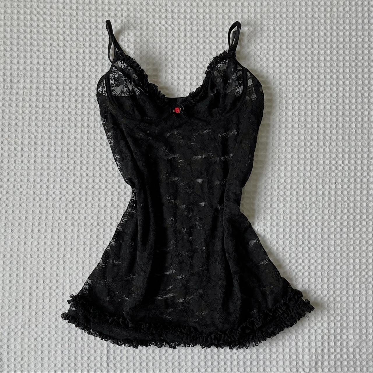 Gorgeous vintage black lace lingerie dress 🖤 So... - Depop