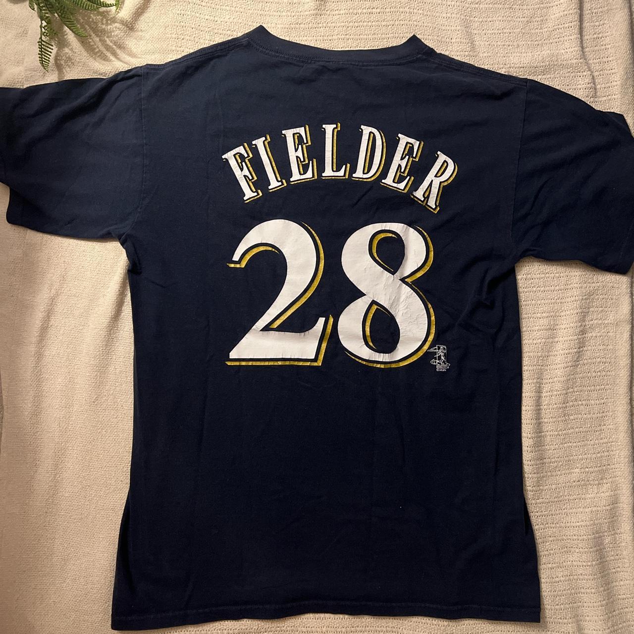 Majestic, Shirts, Majestic Milwaukee Brewers Jersey 28 Prince Fielder