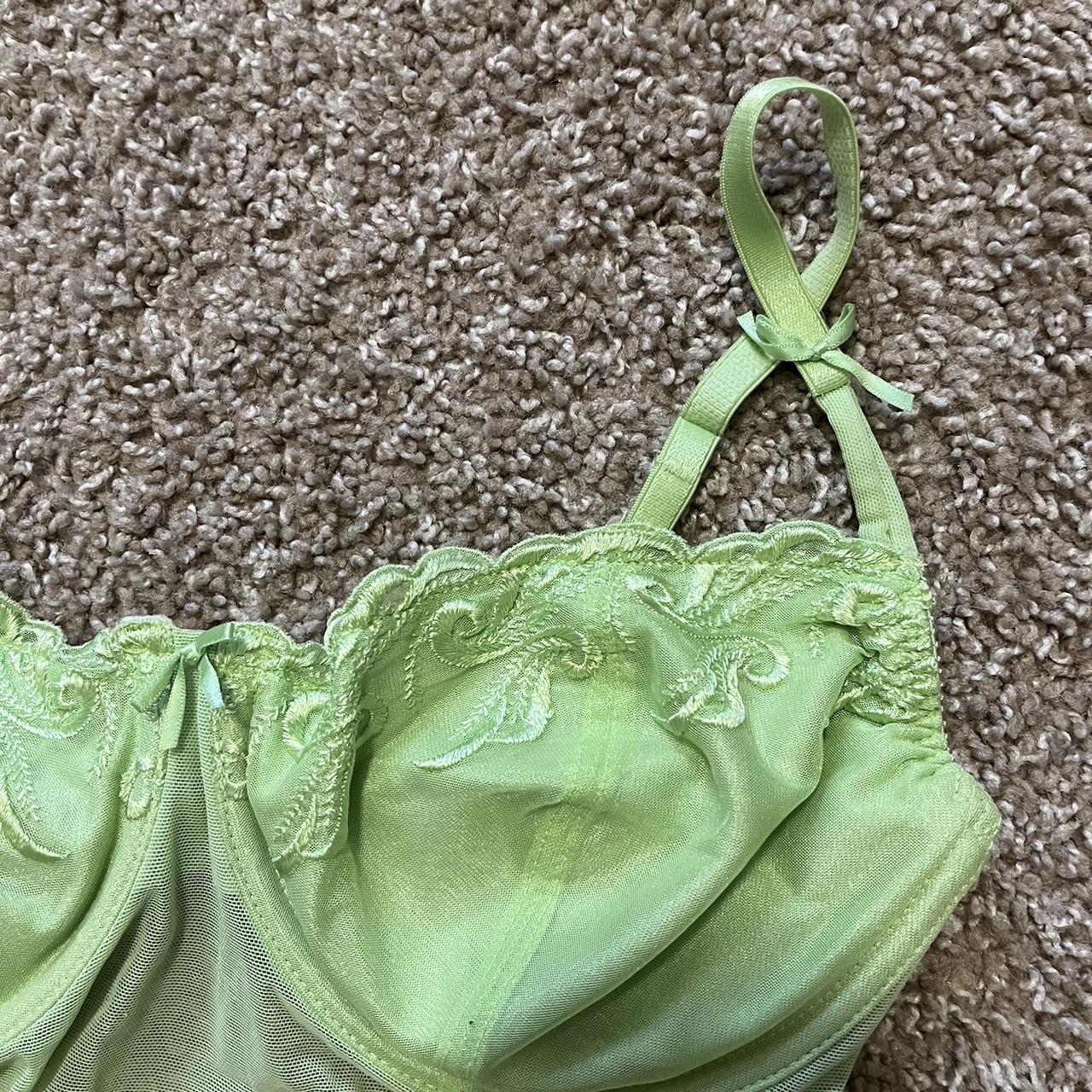 Beautiful lime green Victoria’s Secret lingerie... - Depop