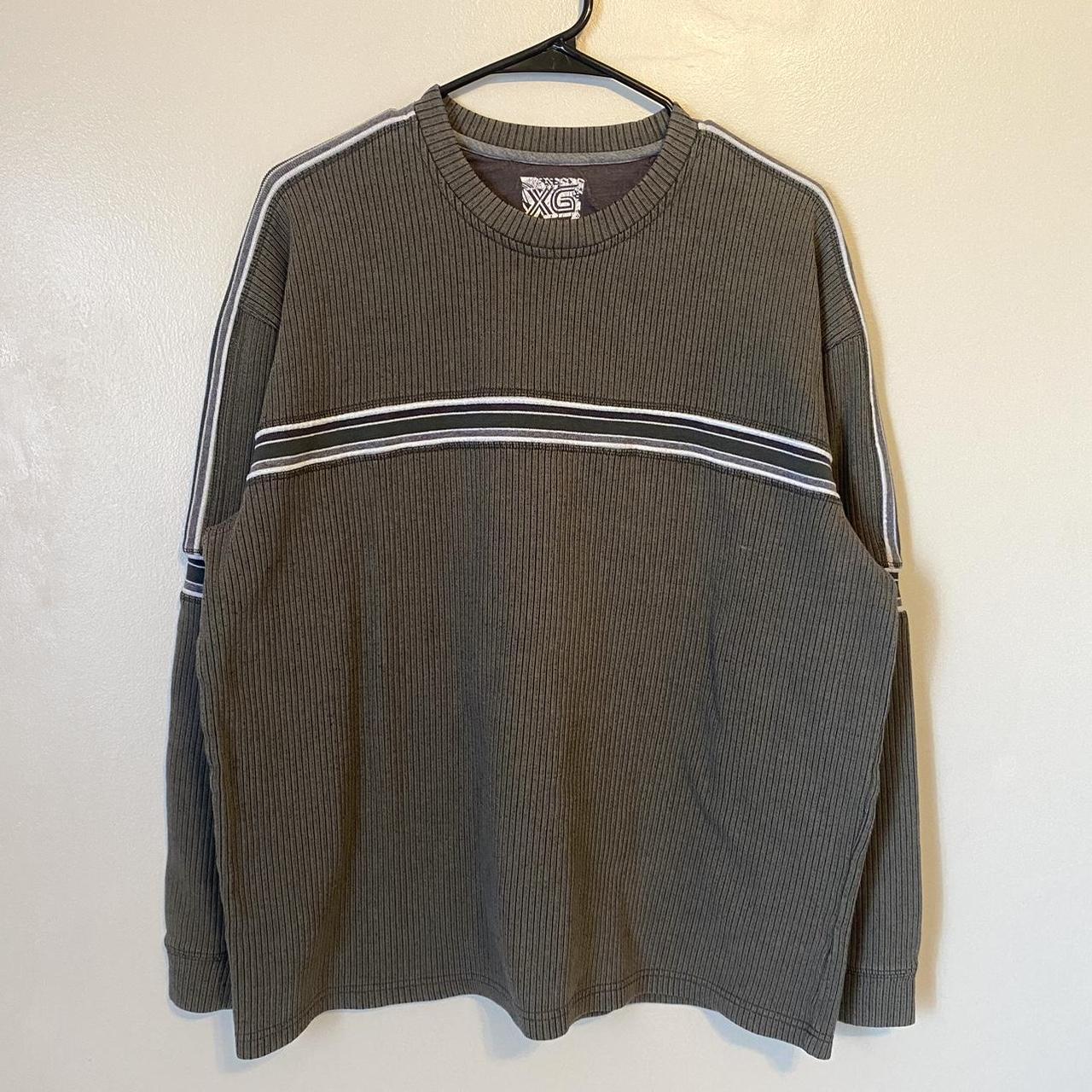 Men's Grey and Green Sweatshirt | Depop