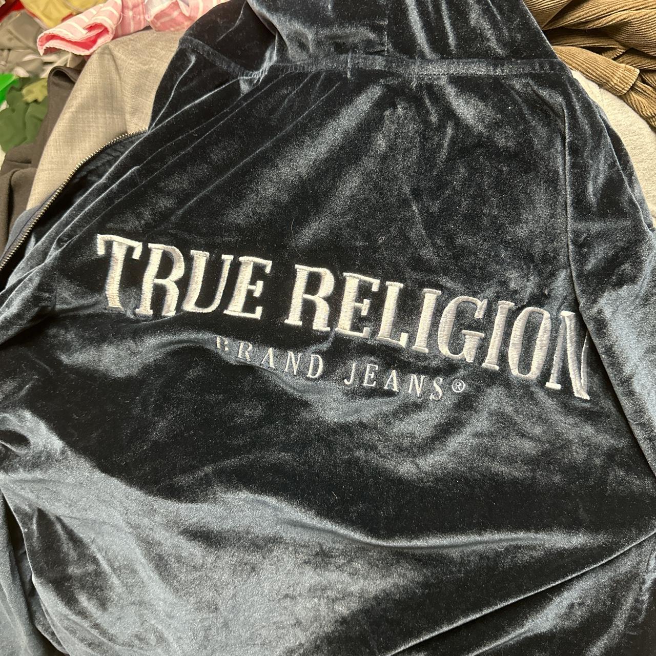 True religion hot sale velvet jacket