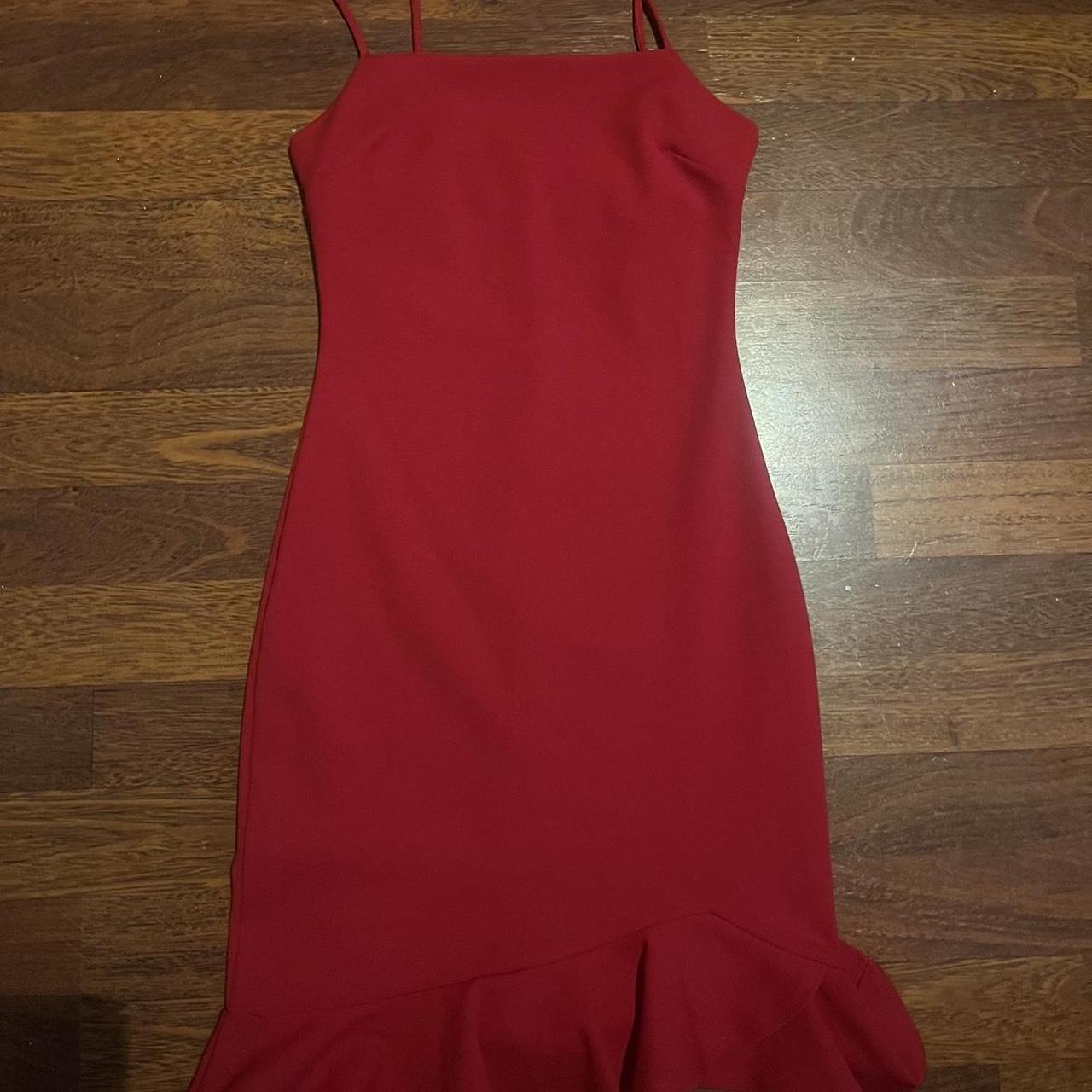 Bloomingdale's Women's Red Dress Depop