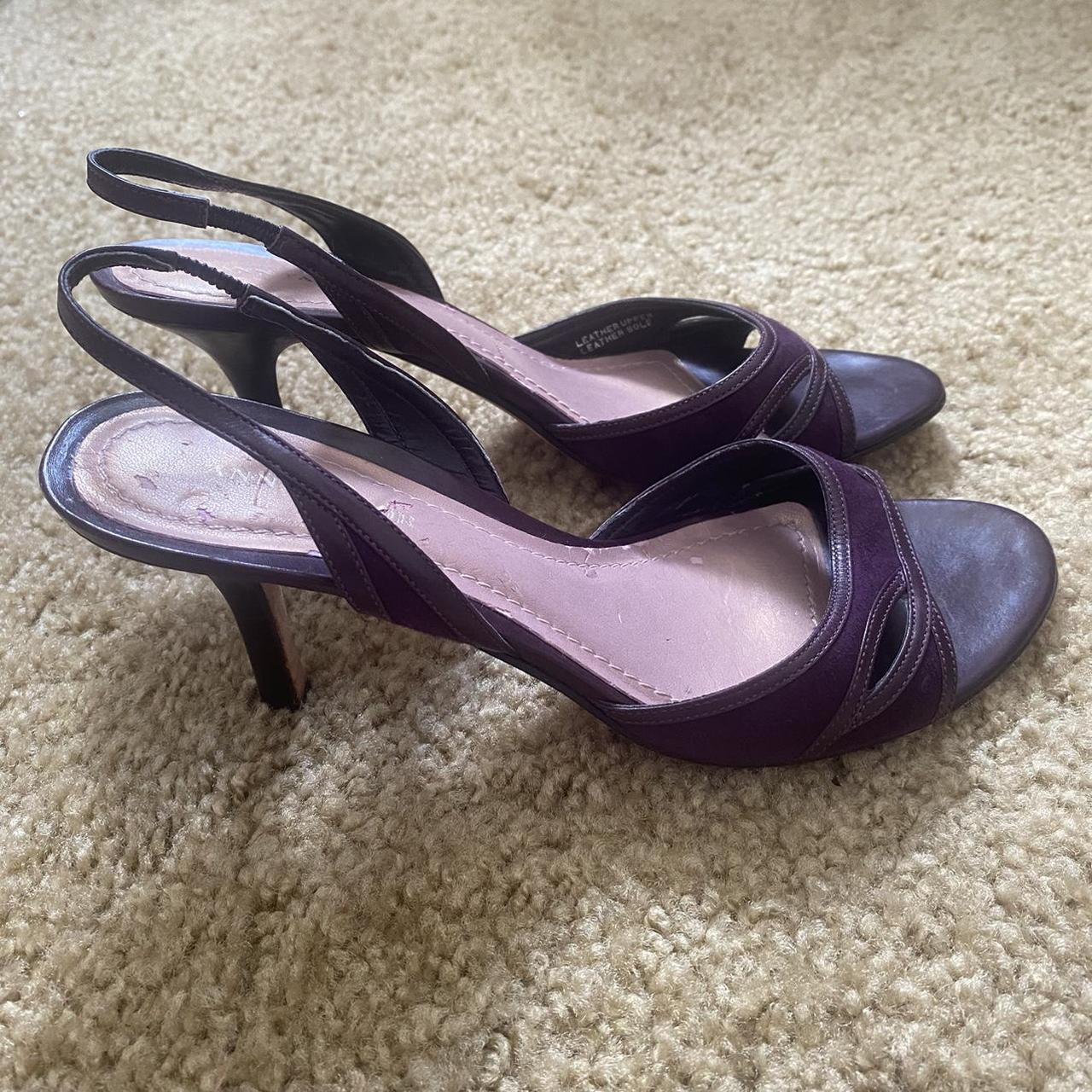 Ann Taylor Women's Purple Sandals | Depop