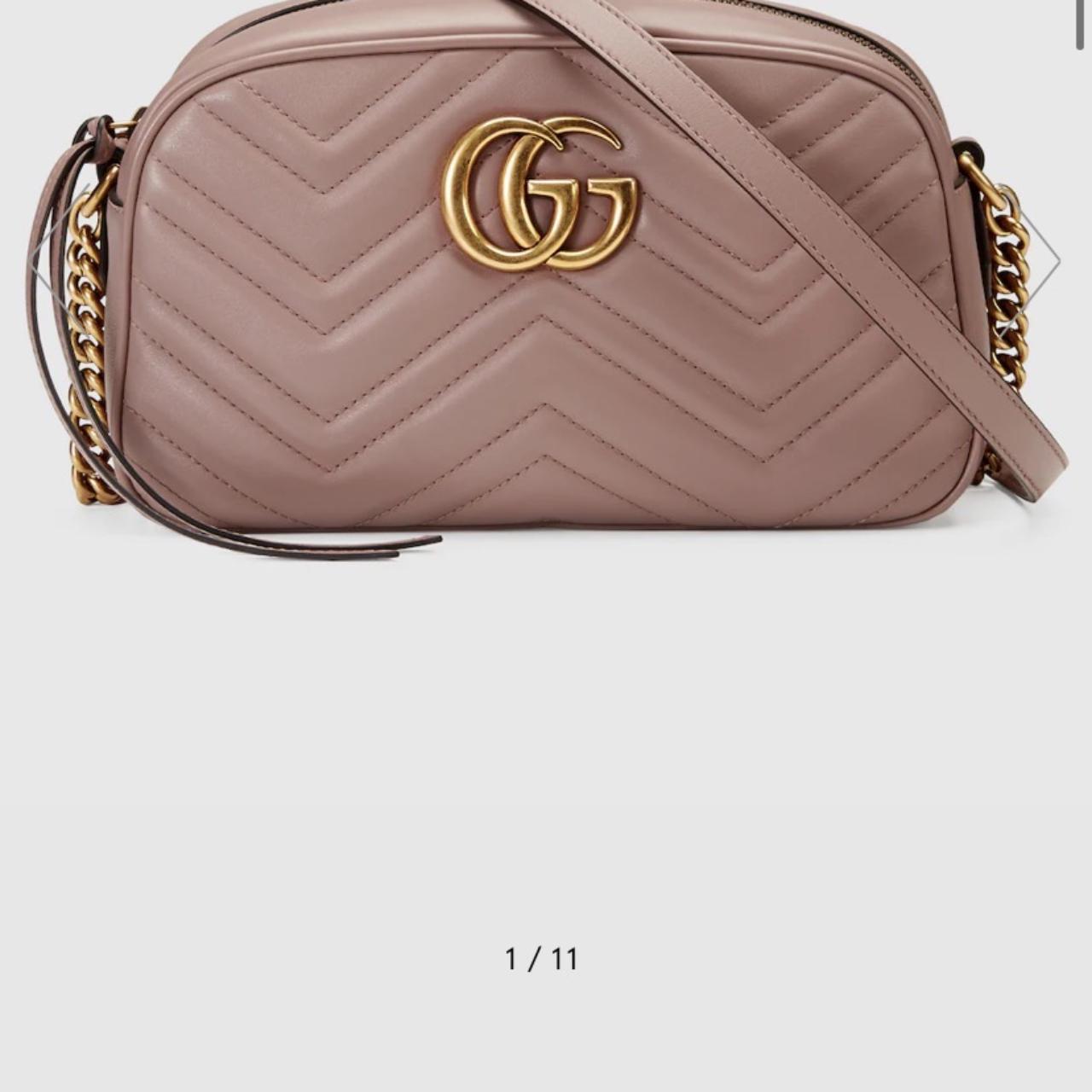 GUCCI GG Small Marmont Dusty Pink Shoulder Bag RRP:... - Depop