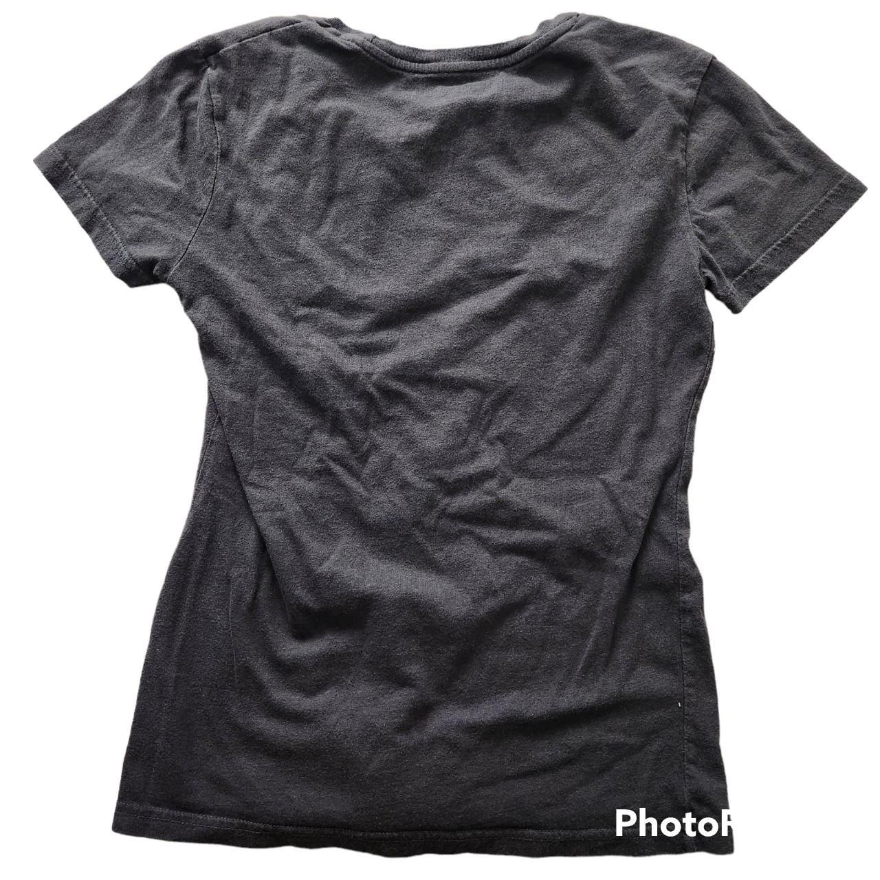 Hard Rock Cafe Women's Grey and Blue T-shirt (2)