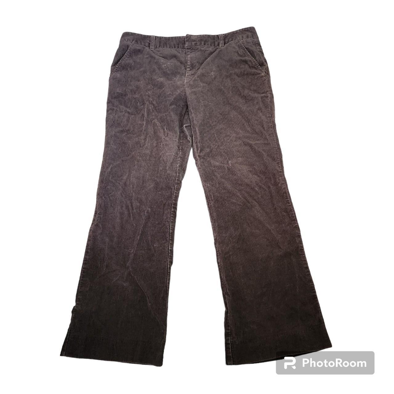 Y2K brown low rise corduroy pants. By Old Navy Size... - Depop