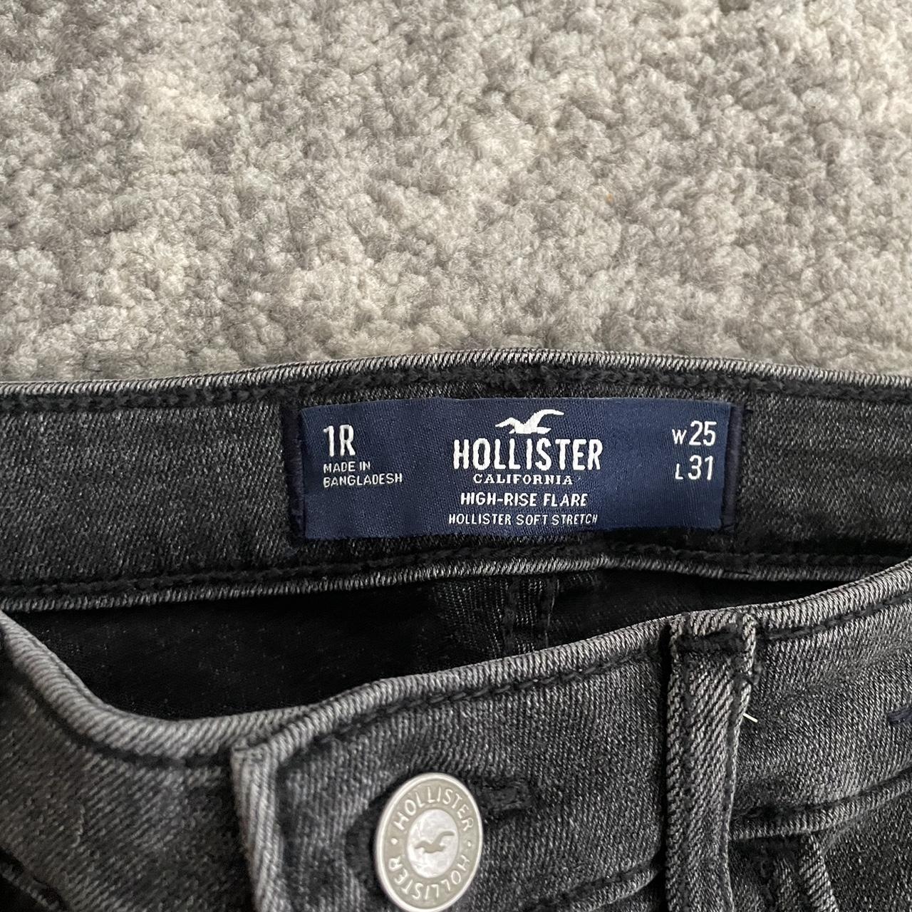 Hollister Black High Rise Flare Pants - Waist Is 25... - Depop