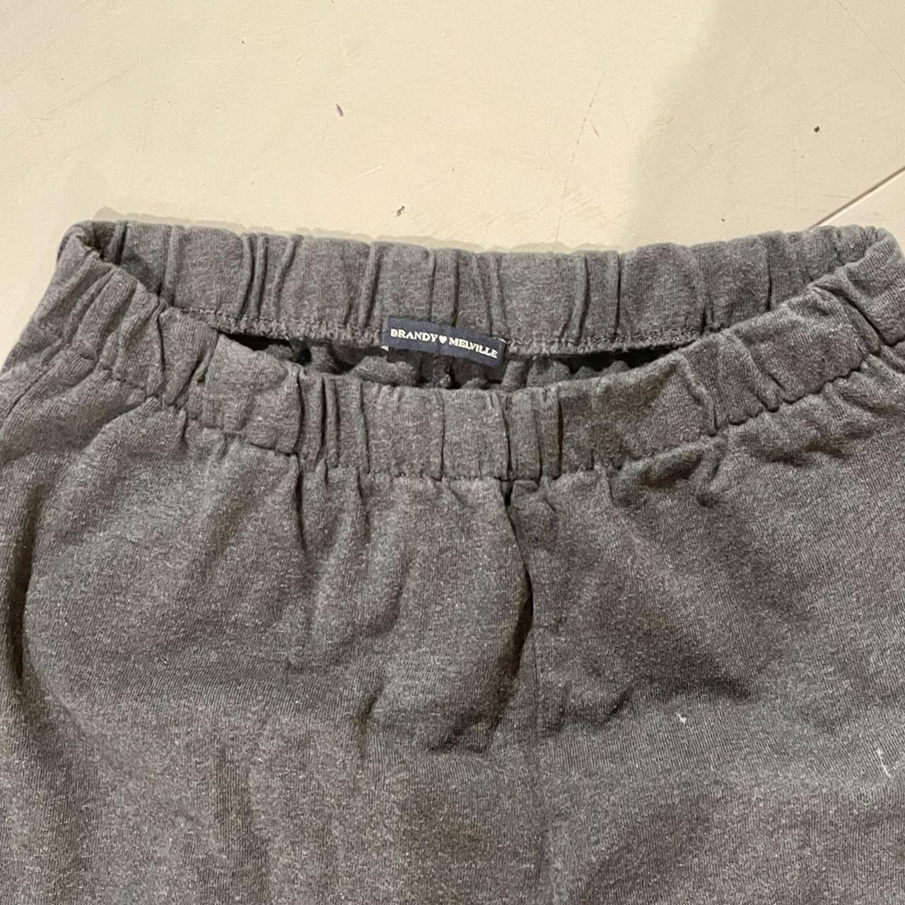 Brandy Melville dark grey wide leg sweatpant Shown... Depop