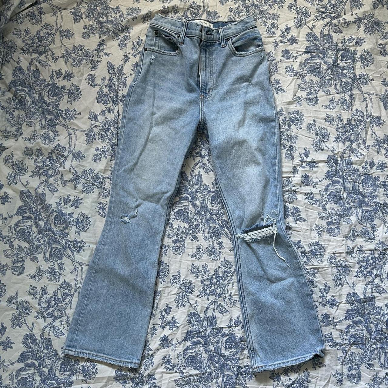 Abercrombie & Fitch Gray Flare Jeans for Women