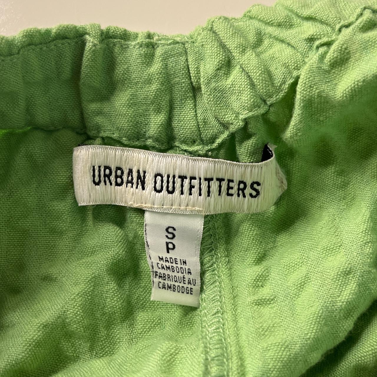 Urban Outfitters green cotton overalls/romper Size... Depop