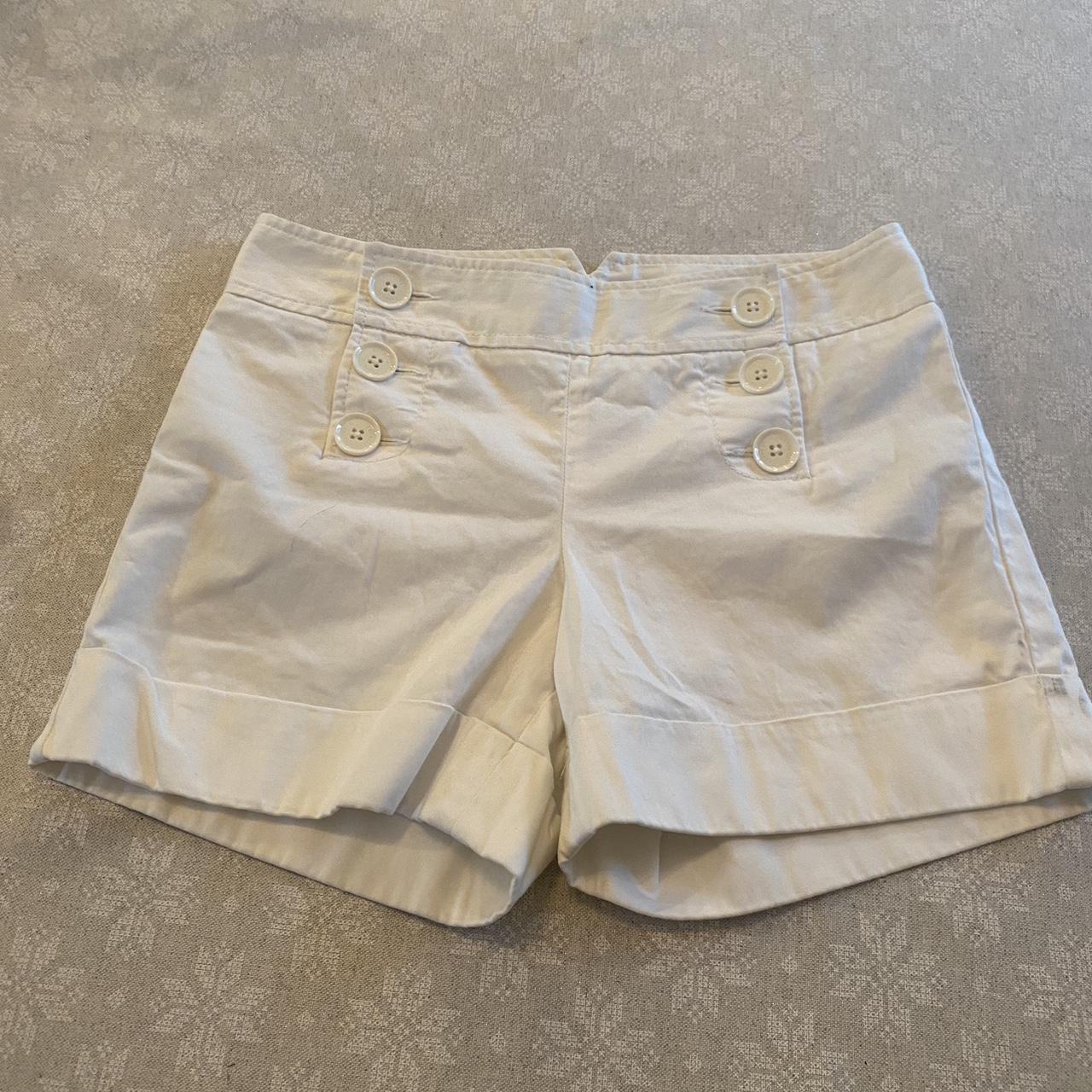 White express shorts Size: 0 - Depop