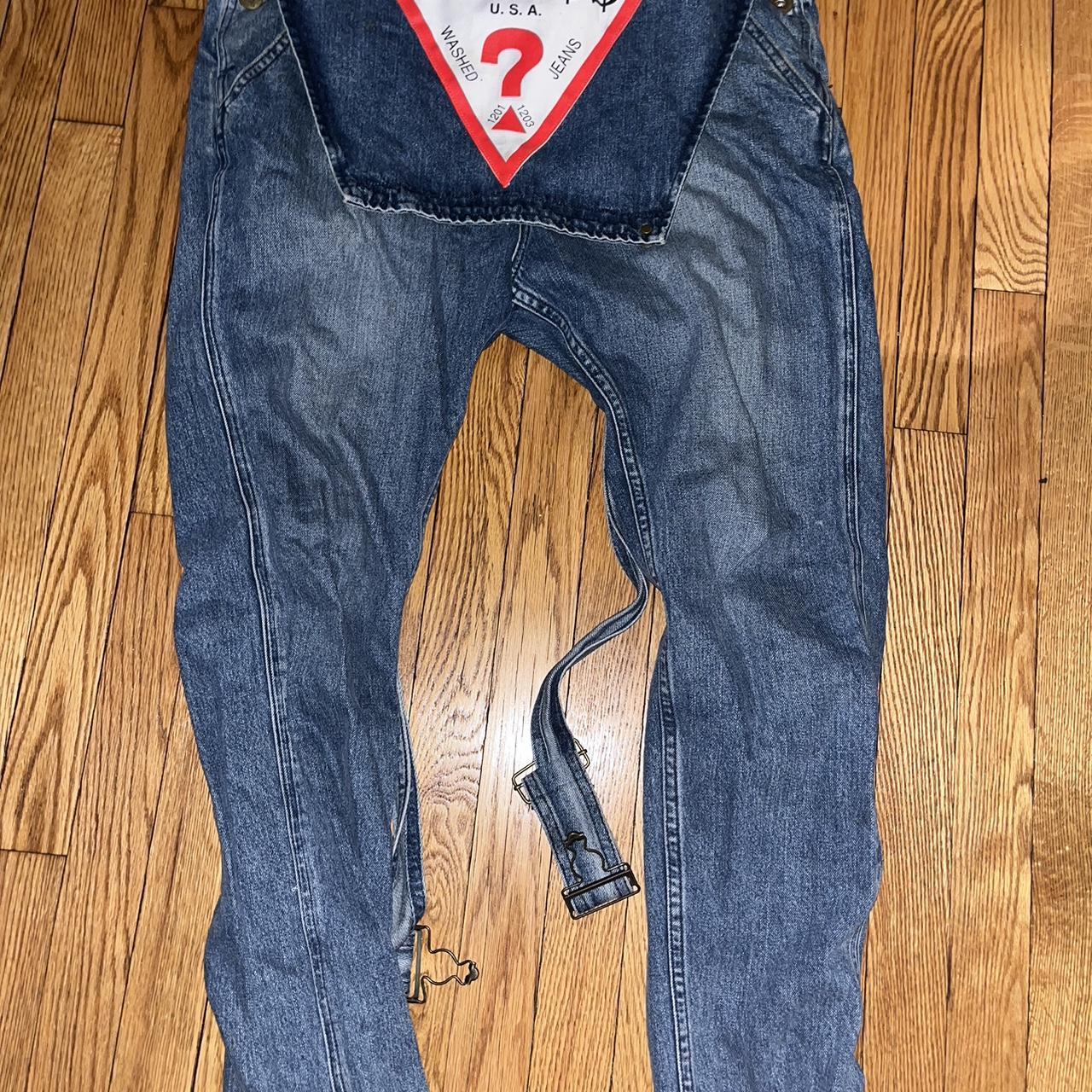 Guess x Asap Rocky denim overalls Missing a button