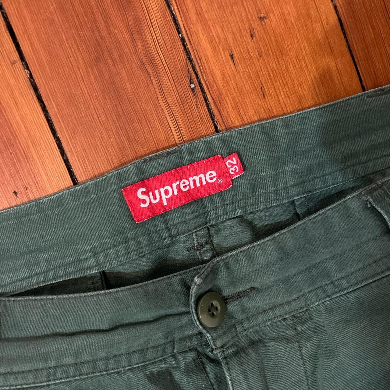 Supreme cargo pants olive green - Depop