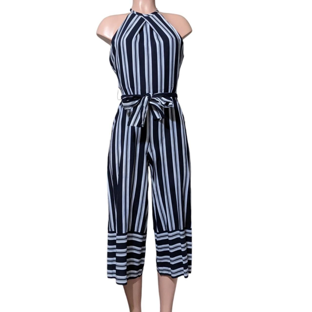 Club Monaco Women's Jumpsuit White/Navy – Club Monaco Navy