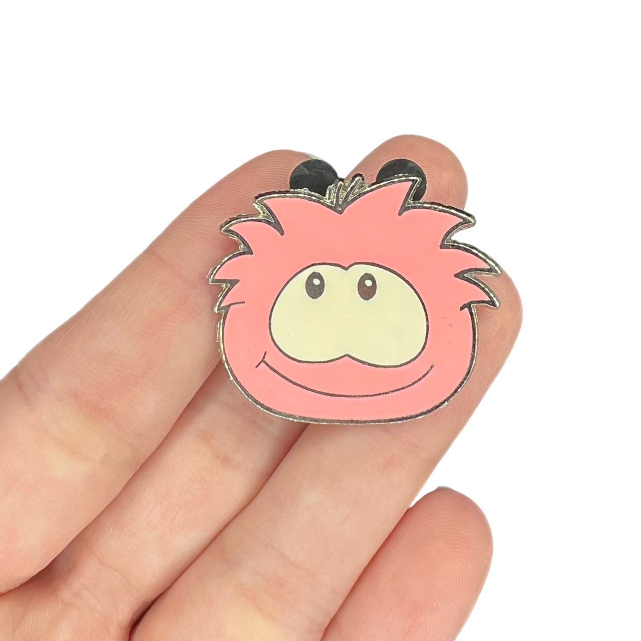 Disney Club Penguin Pink Puffle trading pin - Depop