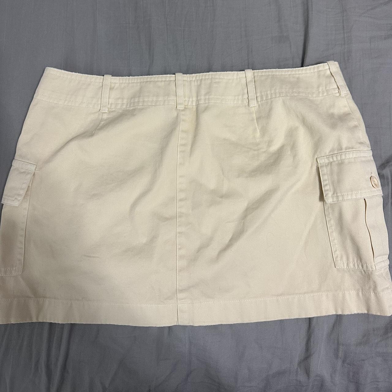 beige cargo mini skirt from relaxed forever. waist... - Depop