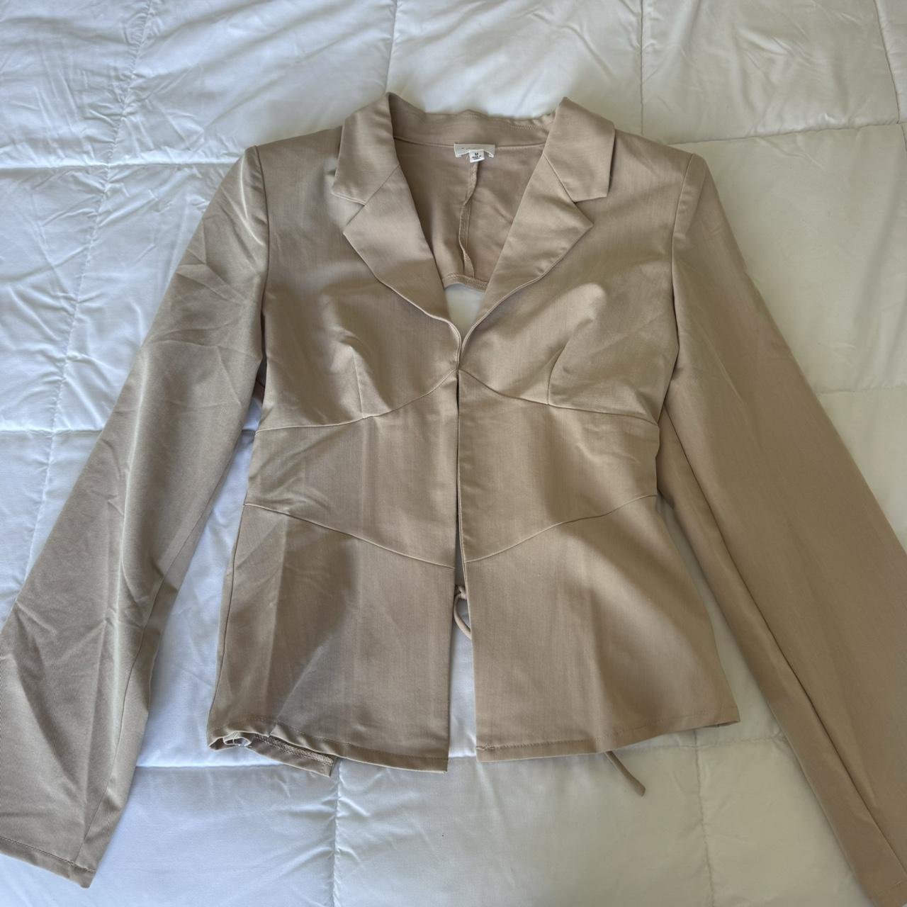 Blazer Suit and Pants Set Size: 14. A button on the - Depop