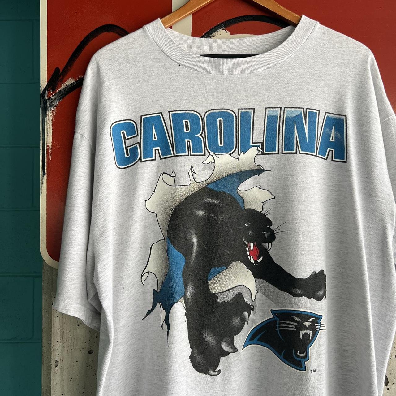 Vintage 1993 Carolina Panthers T-Shirt by Nutmeg - Depop