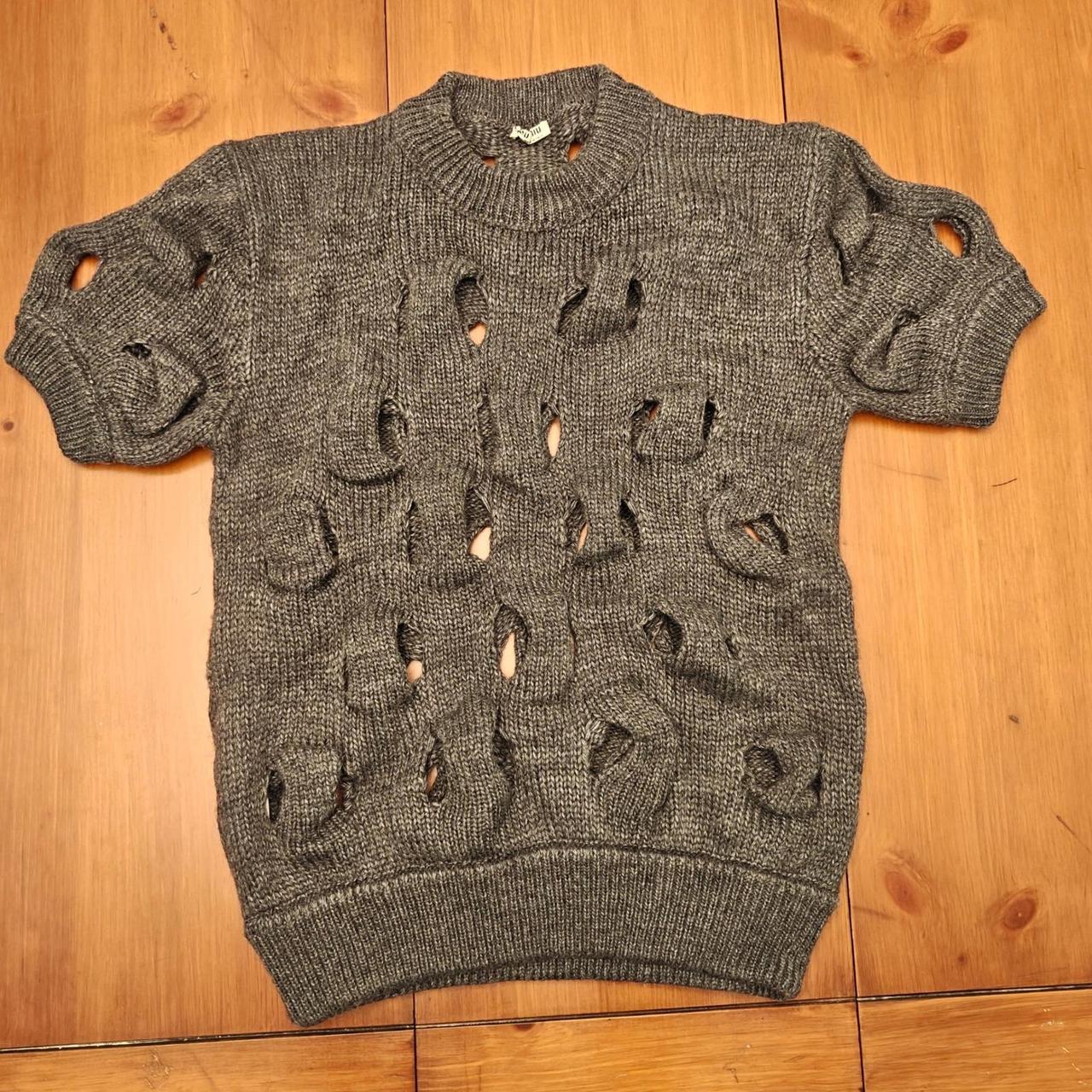 Miu Miu Women's Sweater - Grey - S – Miu Miu Open… - image 1