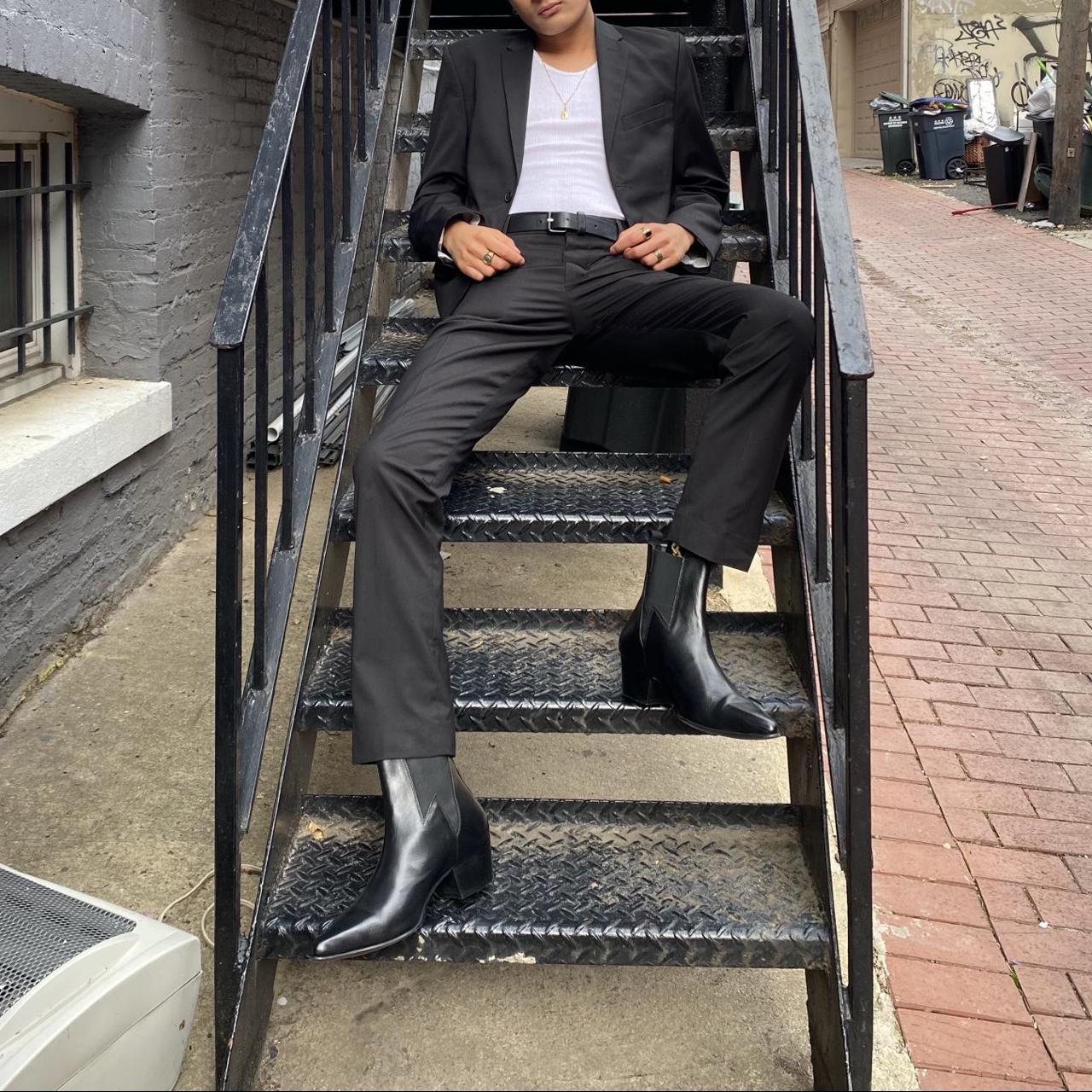 H&M Men's Black Suit Depop