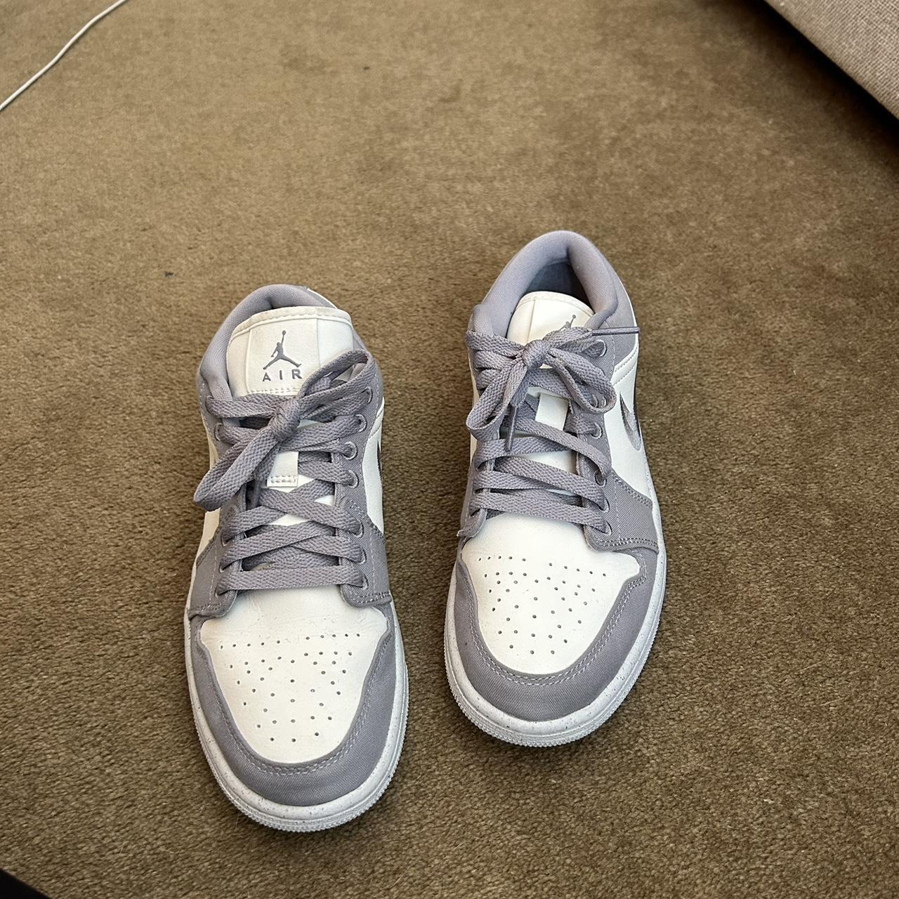 low top gray jordans