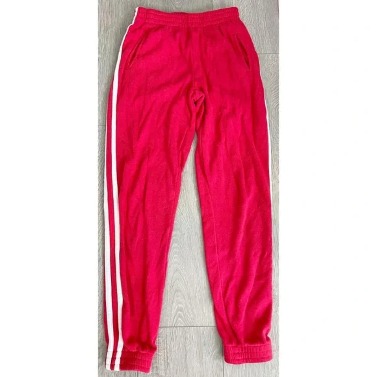 Red stripe cheap joggers womens