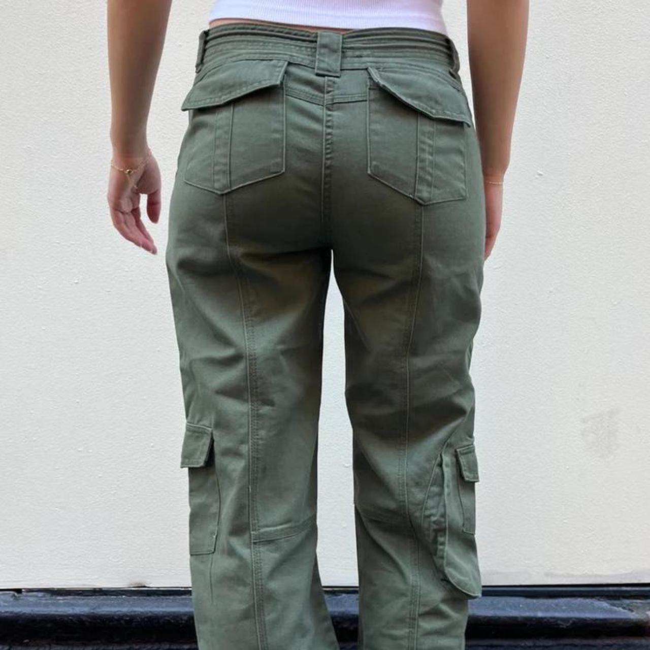 50 Brandy Melville Kim Cargo Pants 9"(23 cm) rise,... Depop