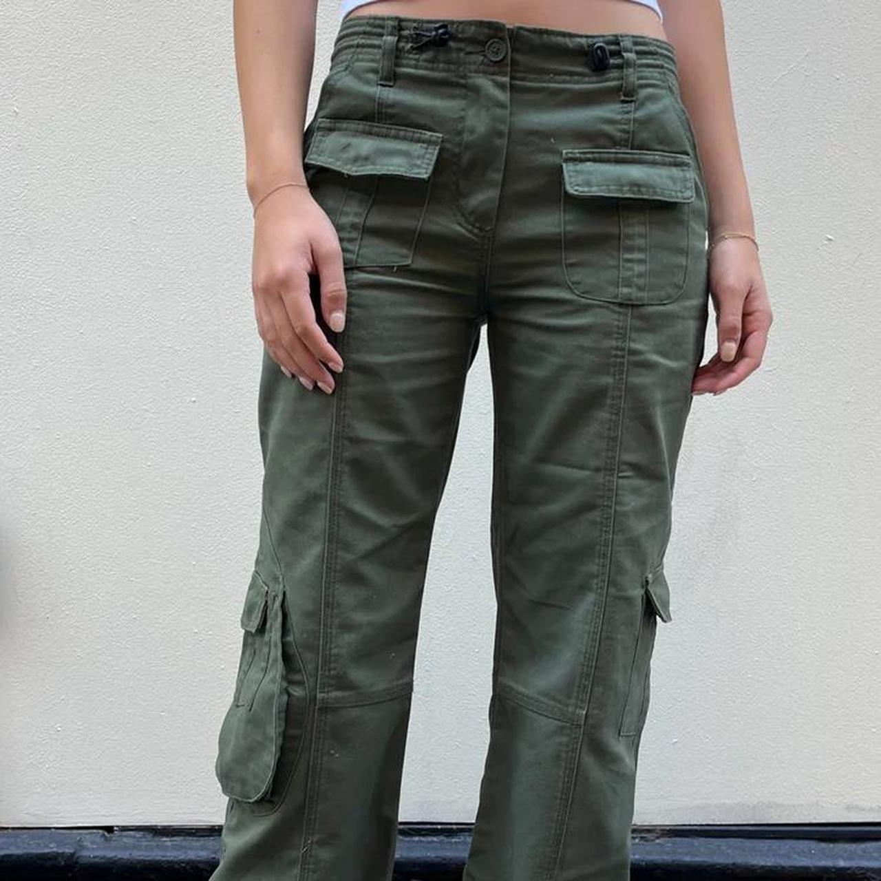 50 Brandy Melville Kim Cargo Pants 9"(23 cm) rise,... Depop