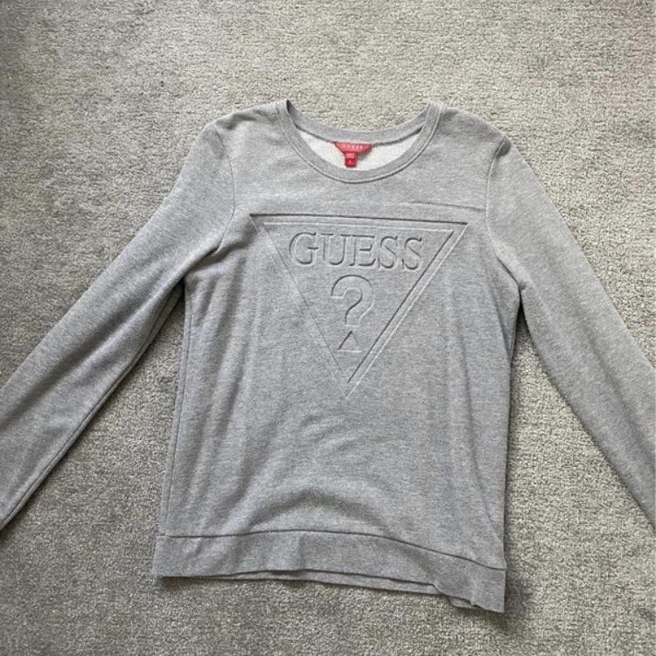 Guess grey jumper best sale