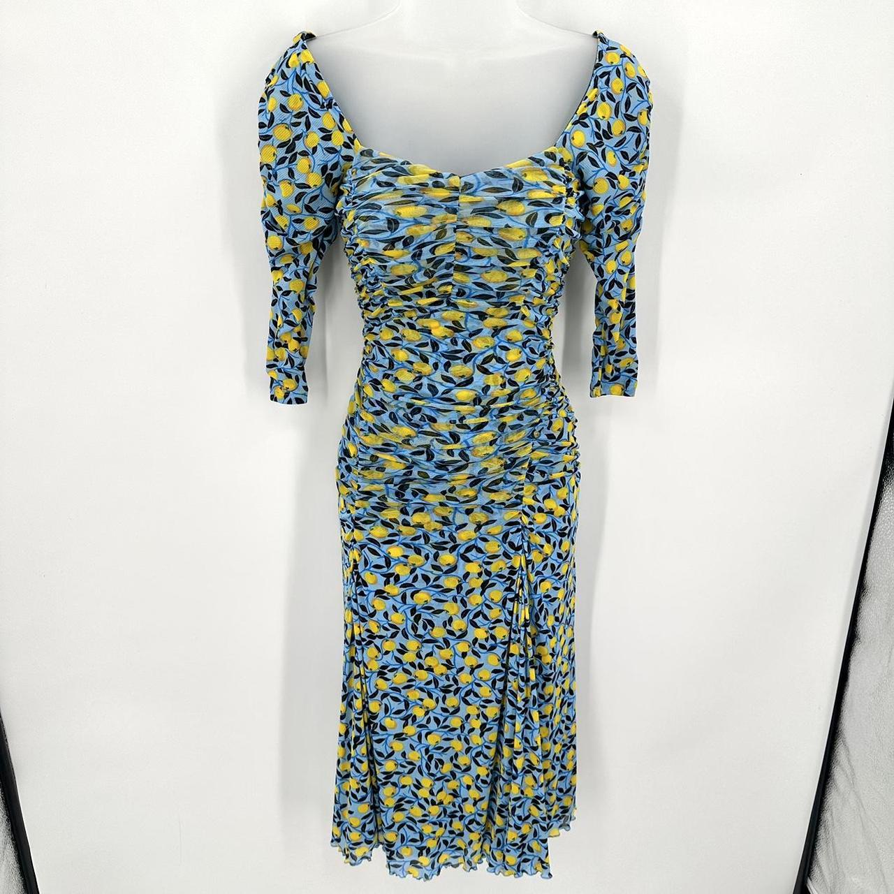 Dvf hotsell lemon dress