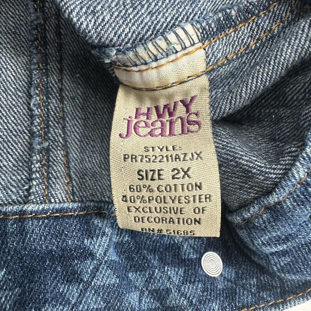 Preloved Women's Vest - Blue - XXL – HIGHWAY JEAN… - image 5