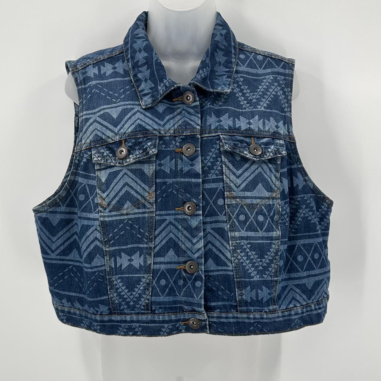 Preloved Women's Vest - Blue - XXL – HIGHWAY JEAN… - image 1