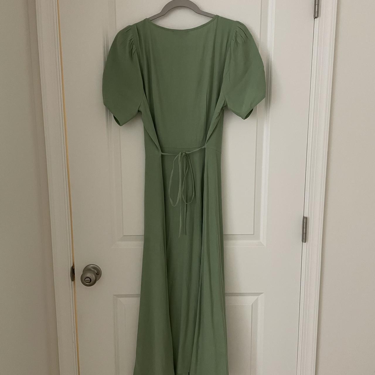 Madewell sale Leedra Button-Front Midi Dress gatehouse green size 2 NWT