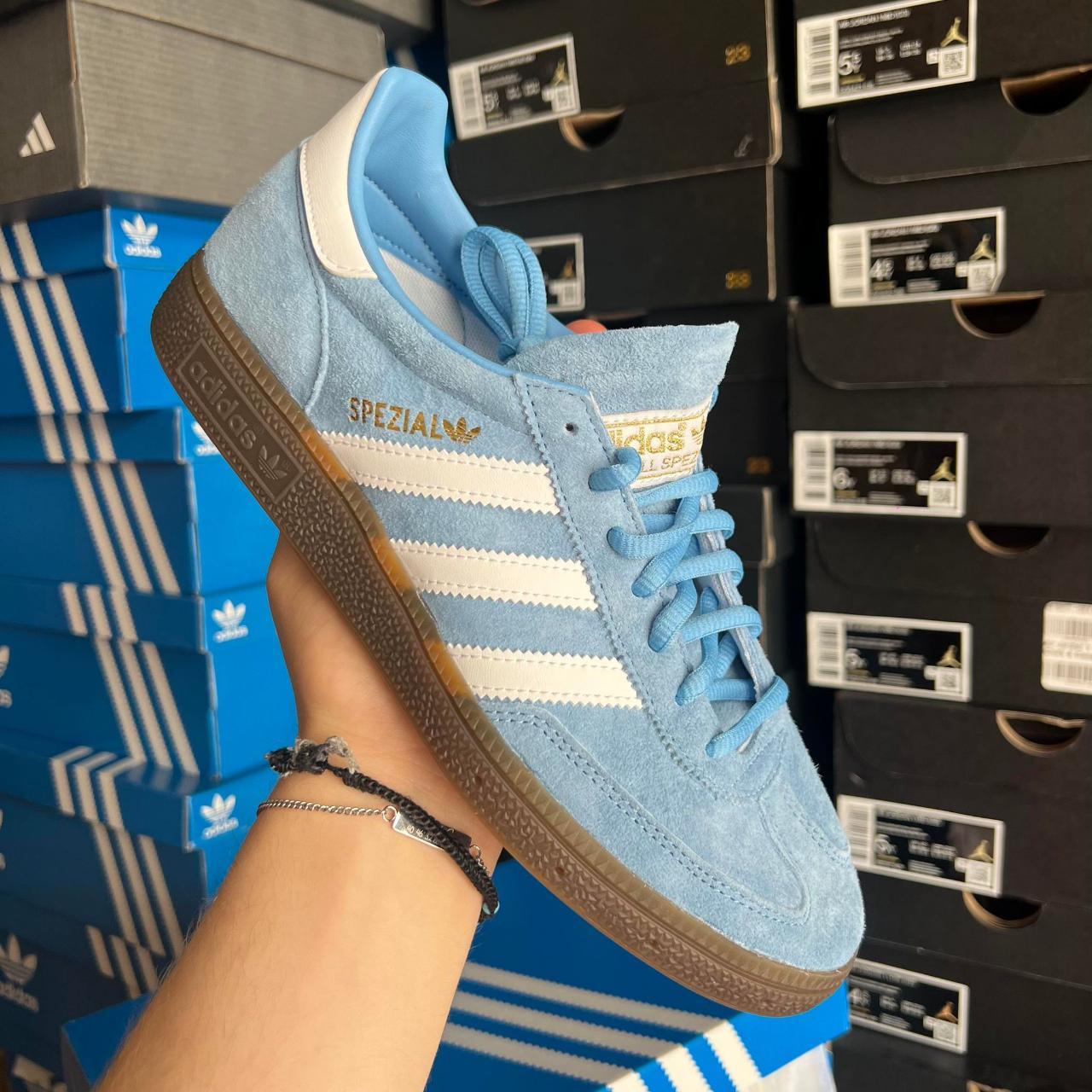 ADIAS HANDBALL SPEZIAL SPZL LIGHT BLUE... - Depop