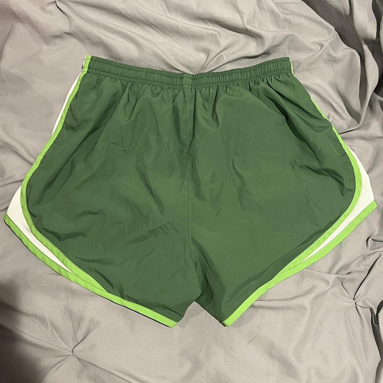 VINTAGE green nike running shorts!! such a pretty - Depop