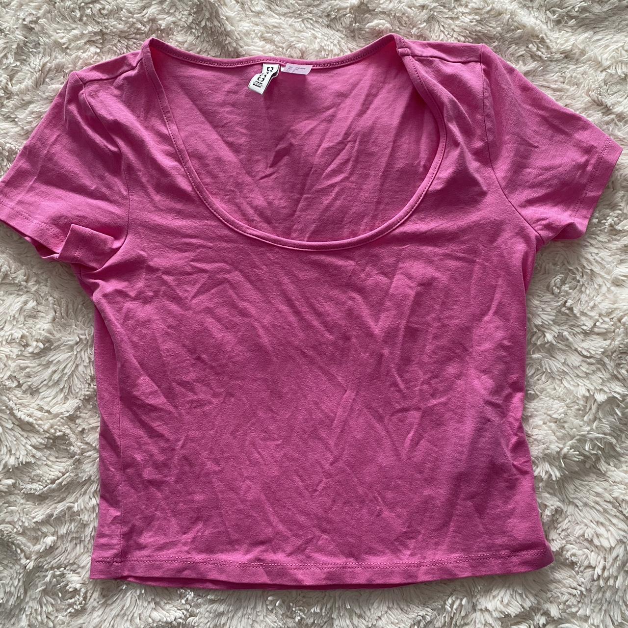 H&M pink top | Size small | Never worn x - Depop