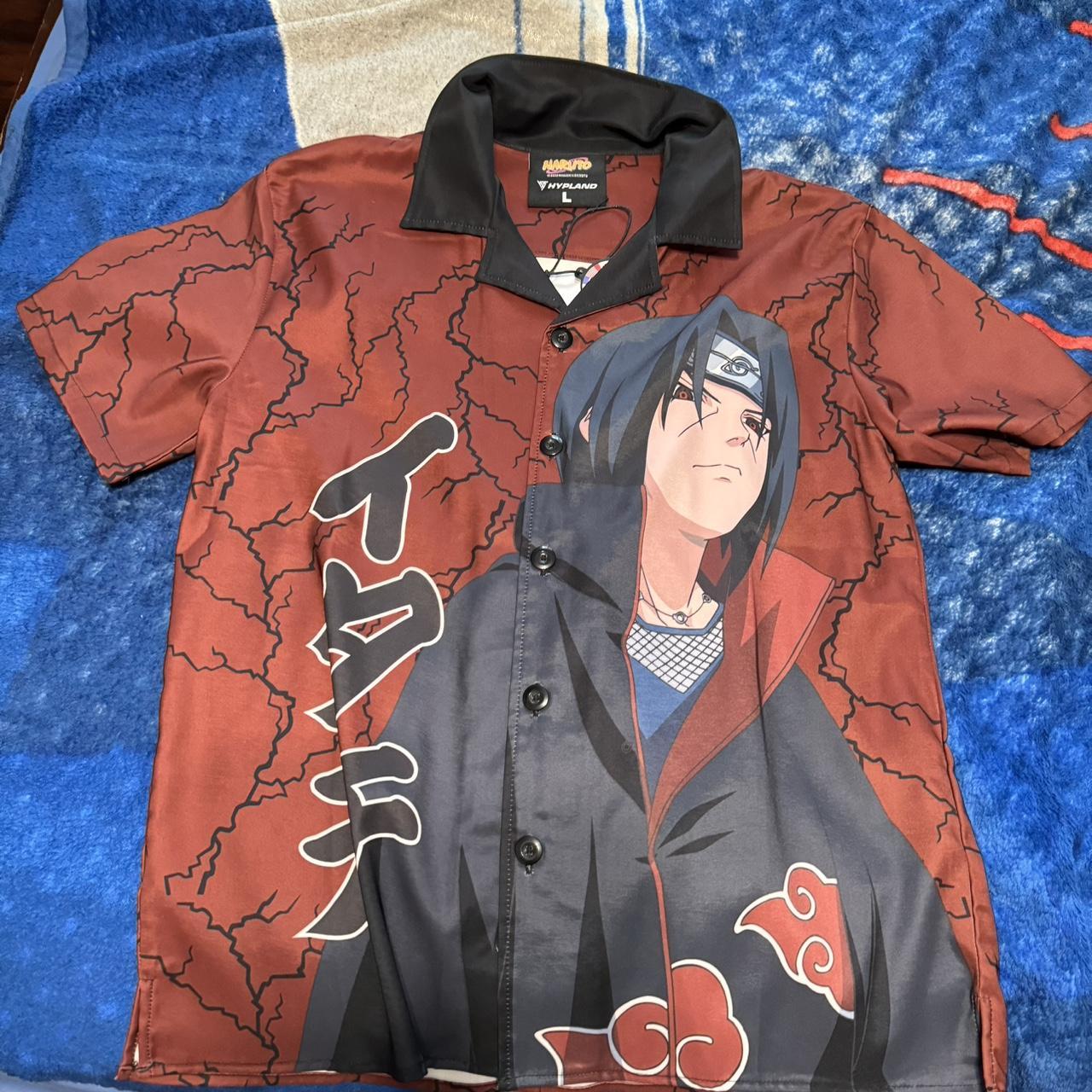Hypland Naruto Itachi button up, size L brand
