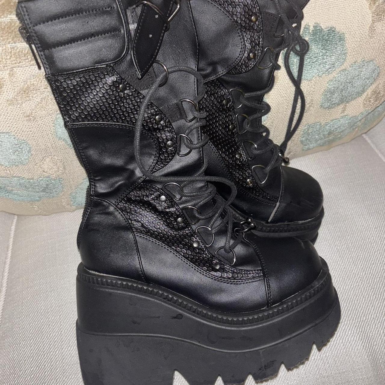 Demonia Women's Platform Boots - Black - US 5 – d… - image 1