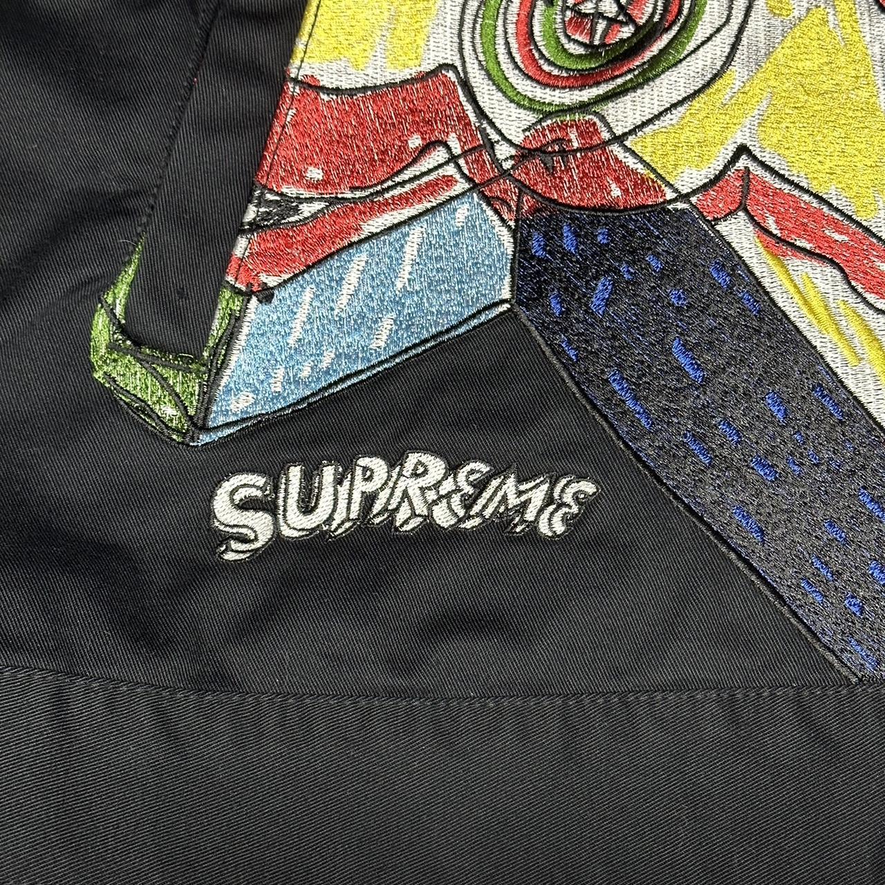 Supreme Daniel Johnston Embroidered Work Jacket... - Depop