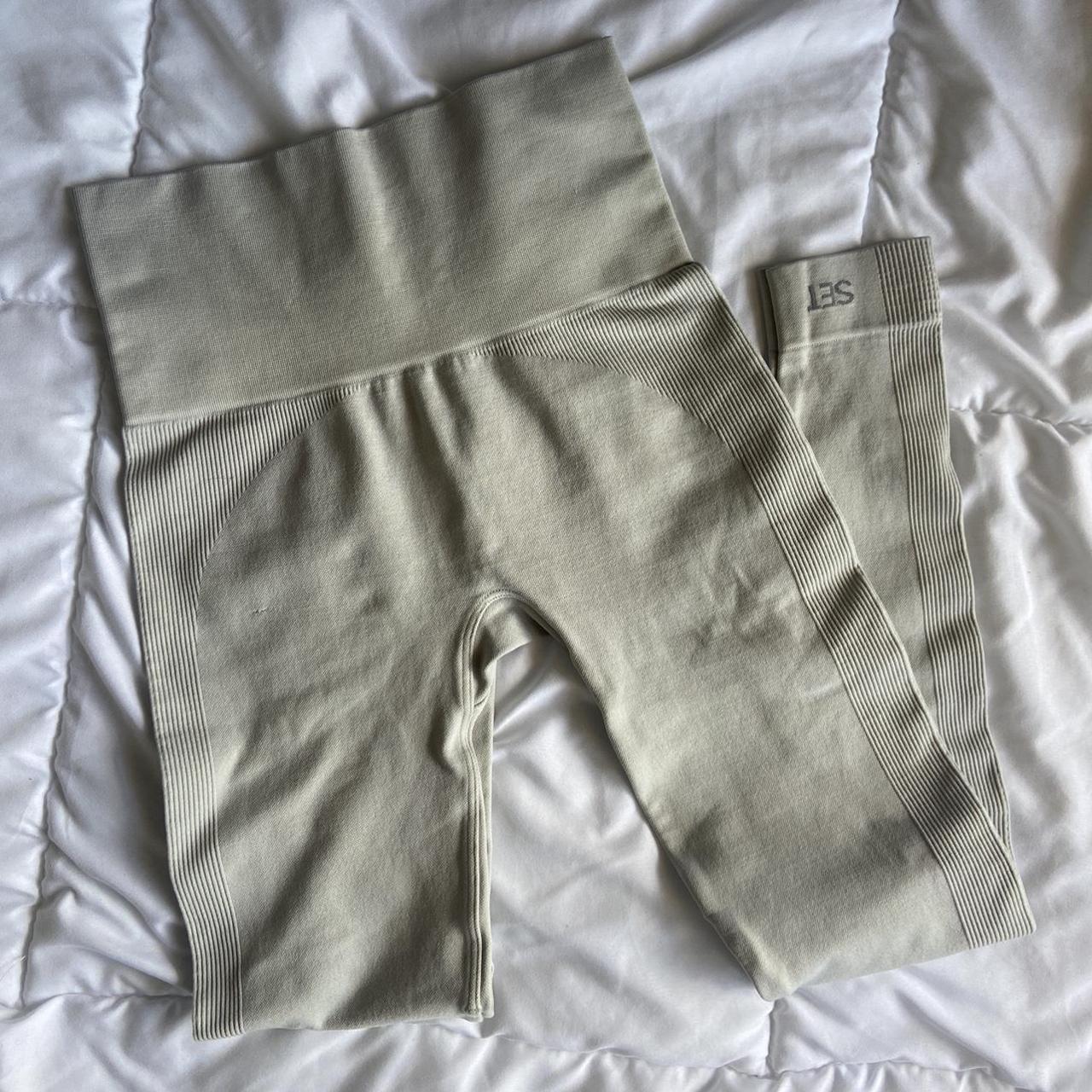 SET ACTIVE oat milk sculptflex leggings from one - Depop