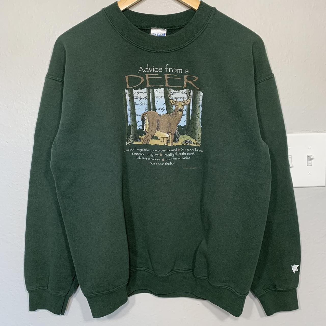 Gildan Men's Green Sweatshirt | Depop