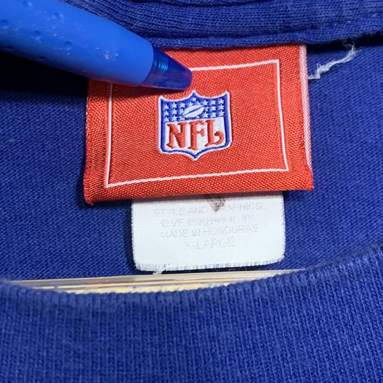 New York Giants long sleeve shirt in blue. Y2K early - Depop