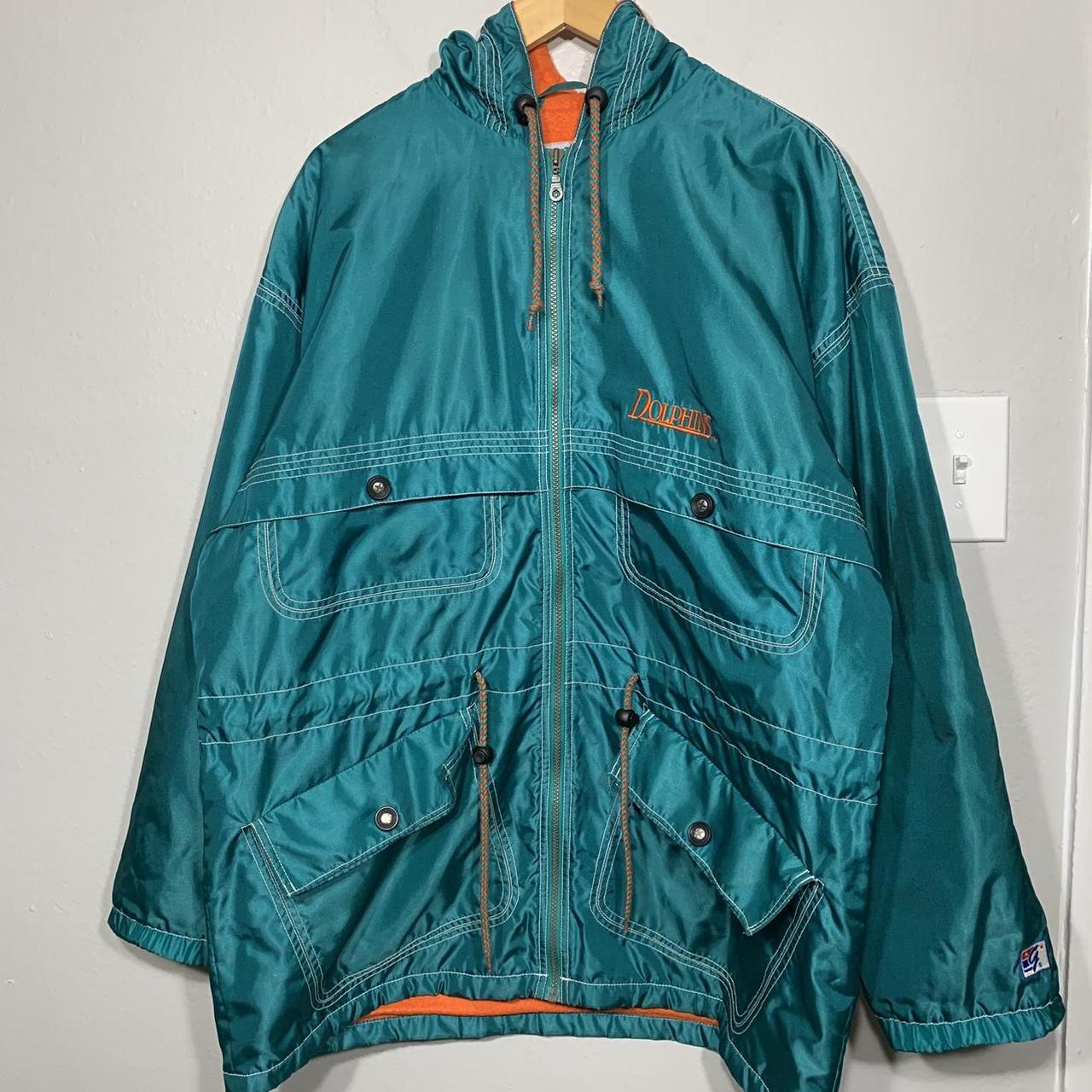 Vintage Starter Miami Dolphins Jacket Kids - Depop