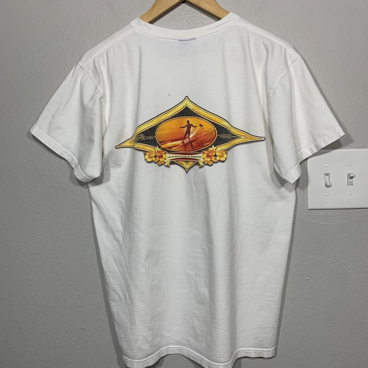 Vintage 90s Gordon & Smith Surfboards Sunset White... Depop