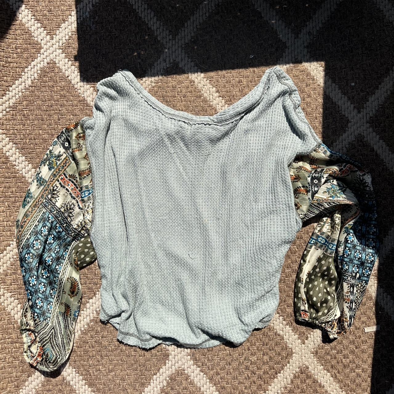 Free People Dupe Waffle Thermal Satin Sleeve Depop Free People Dupe Waffle Thermal Satin Sleeve Depop