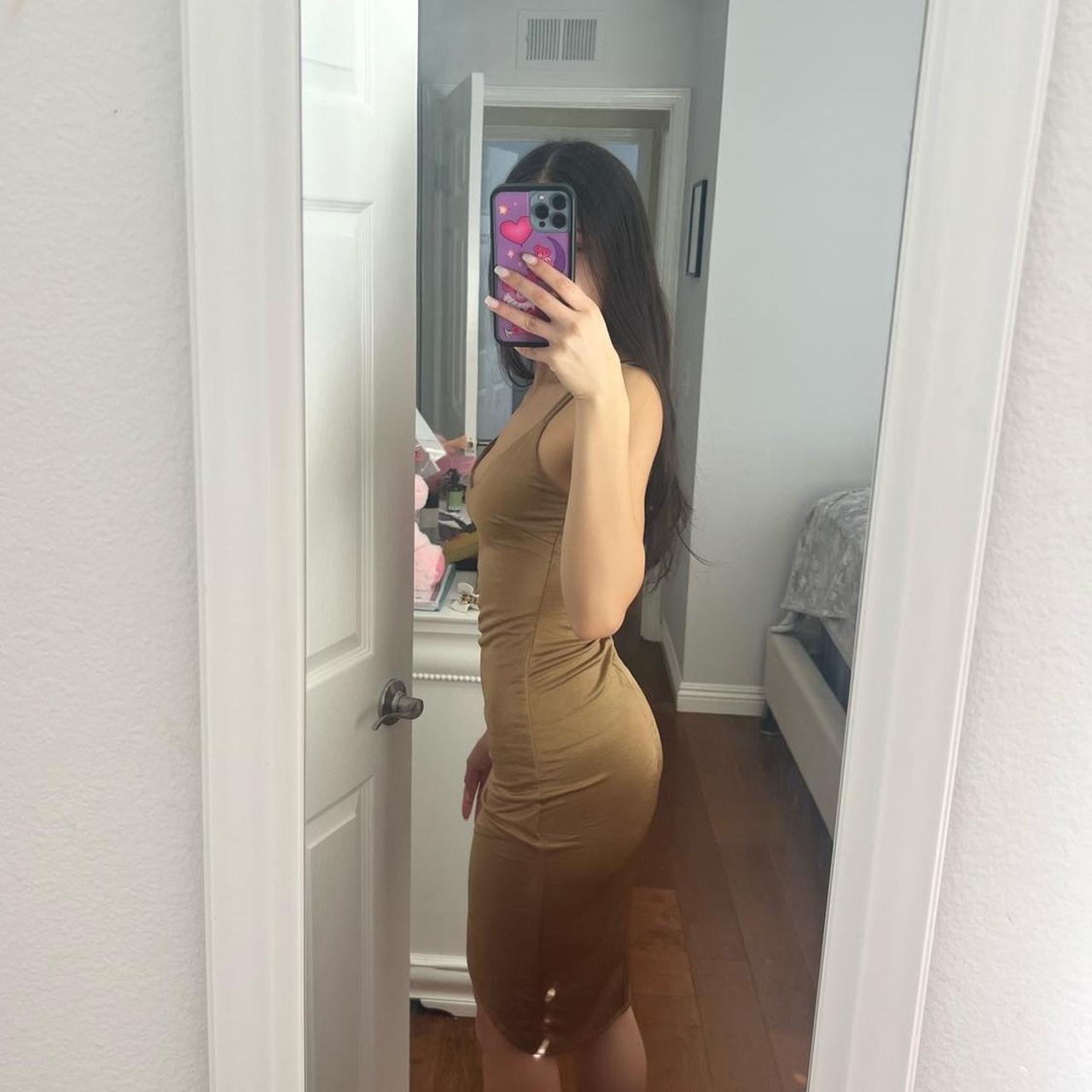 Windsor Womens Gold Dress Depop