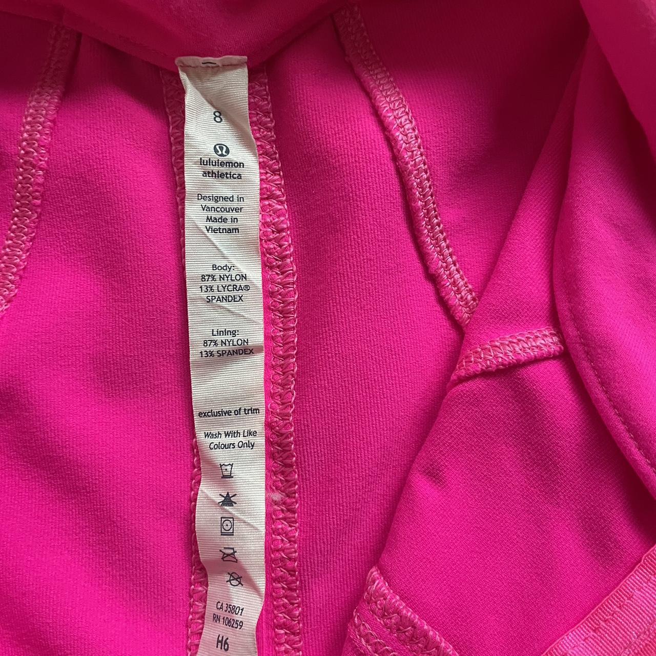 Lulu lemon define jacket Sonic pink Size 8 Worn... - Depop