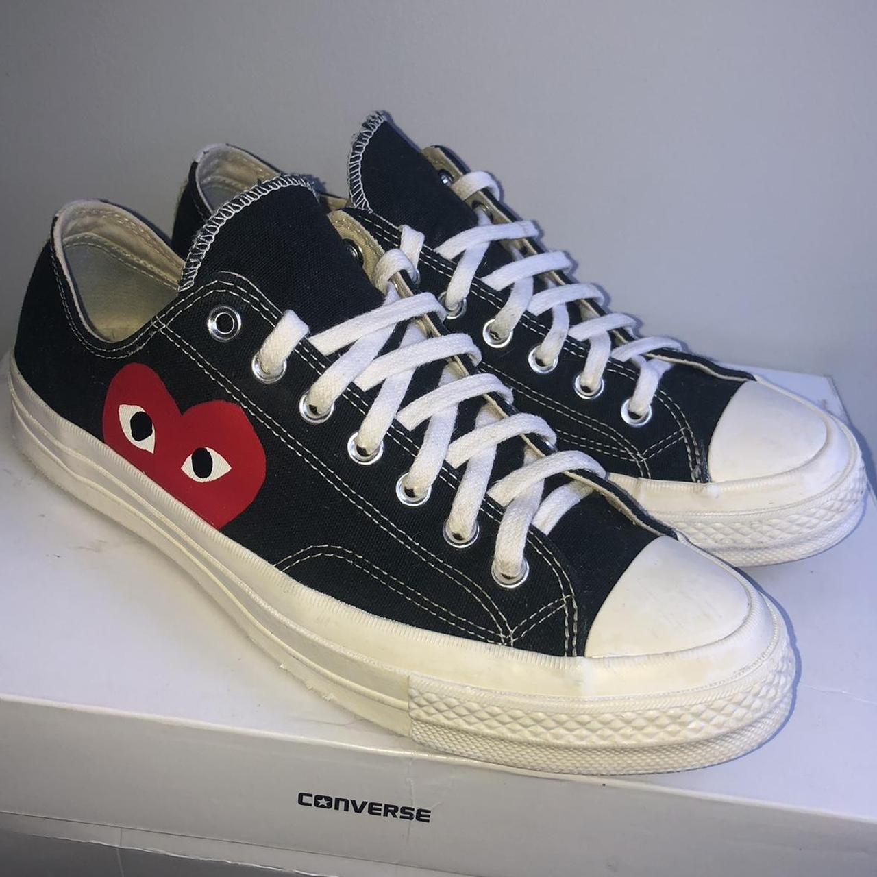 Converse x Comme des Garçons PLAY ‘Chuck 70’ Low-Top... - Depop