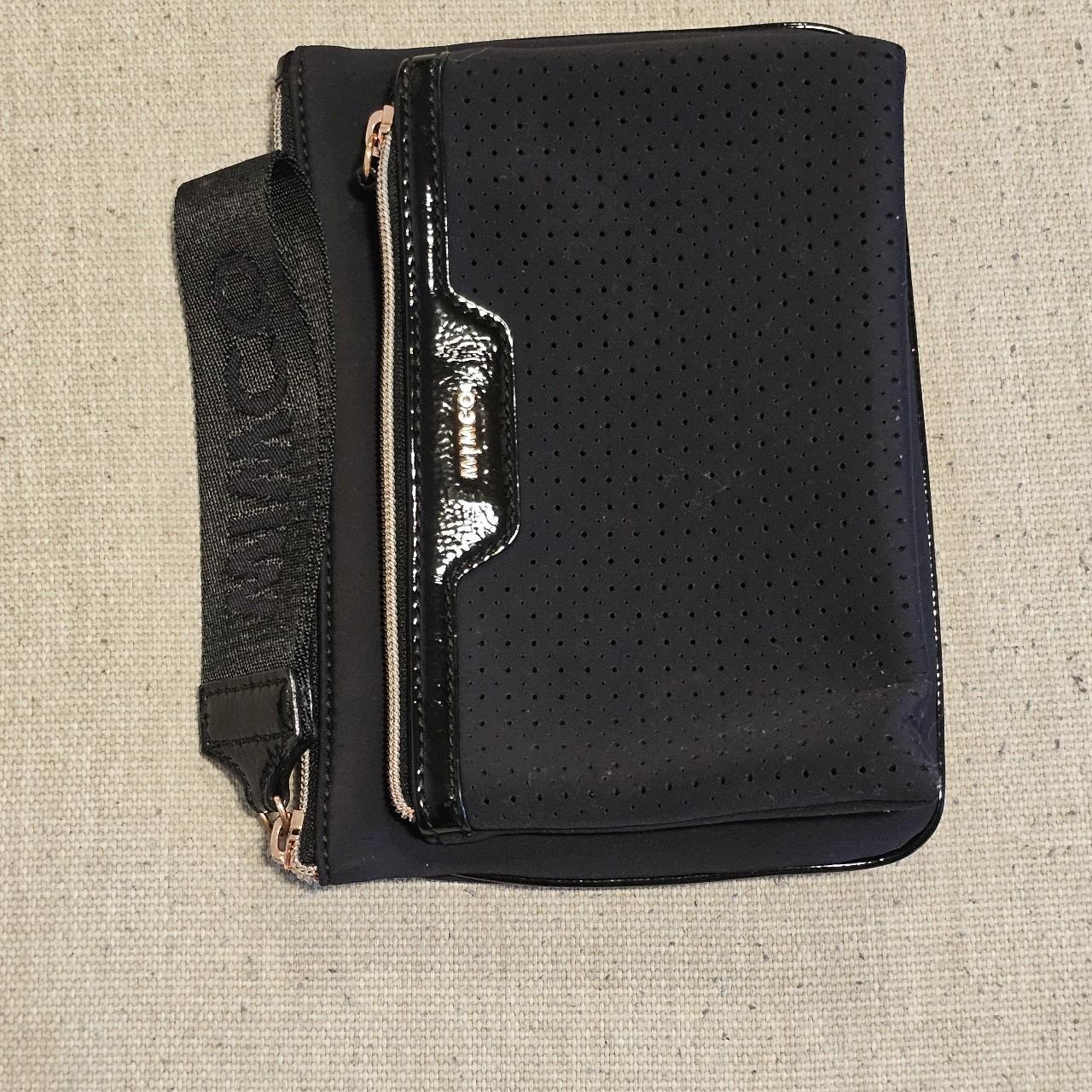 Mimco Black Prene Clutch Make up stain on inside as... Depop
