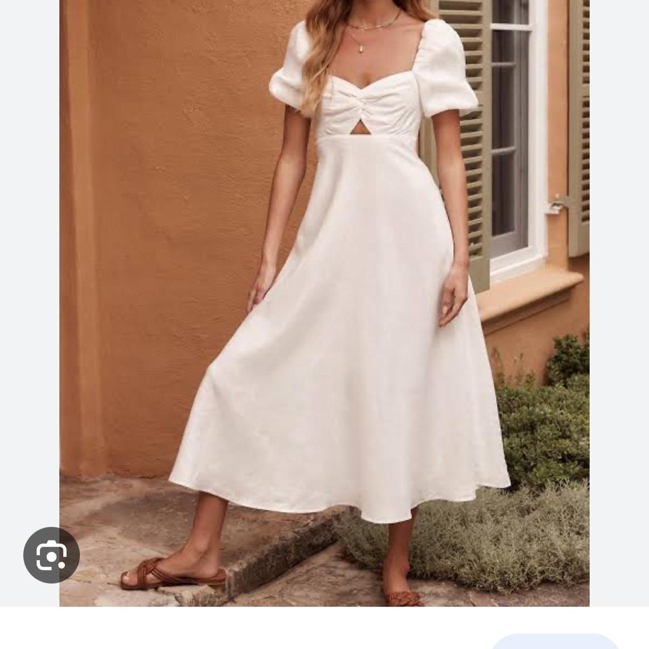 Forever New White Seattle Broderie Shirt Dress Size 12 EUC | eBay